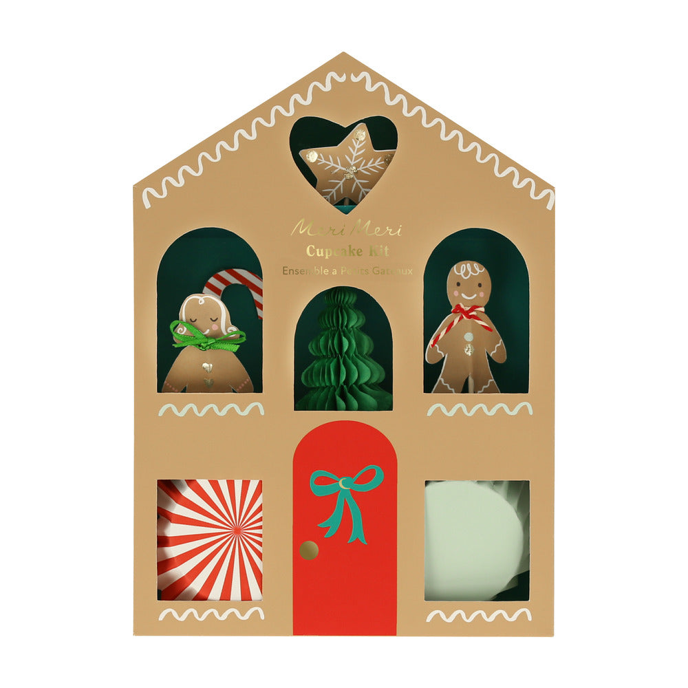 Kit para cupcakes casita de jengibre