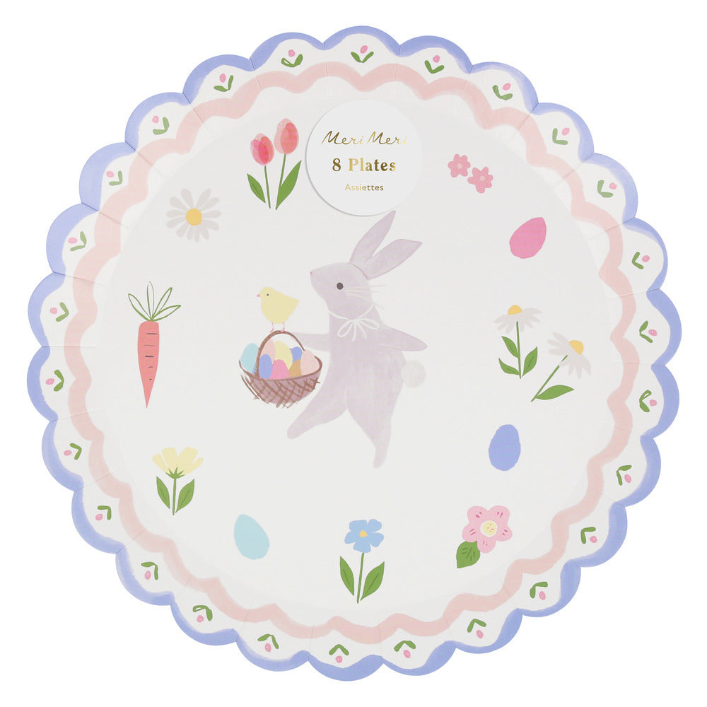 Platos conejo de Pascua - grandes
