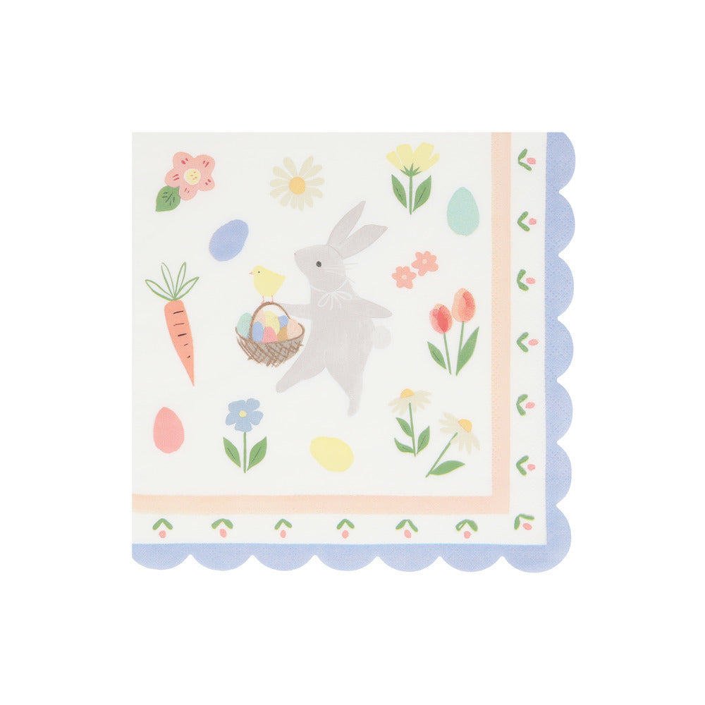 Servilletas conejo de Pascua - grandes