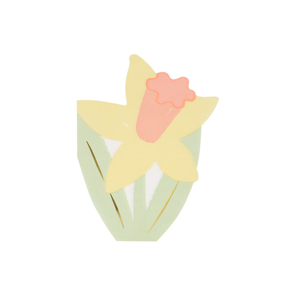 Servilletas con forma de flores - 4 diseños