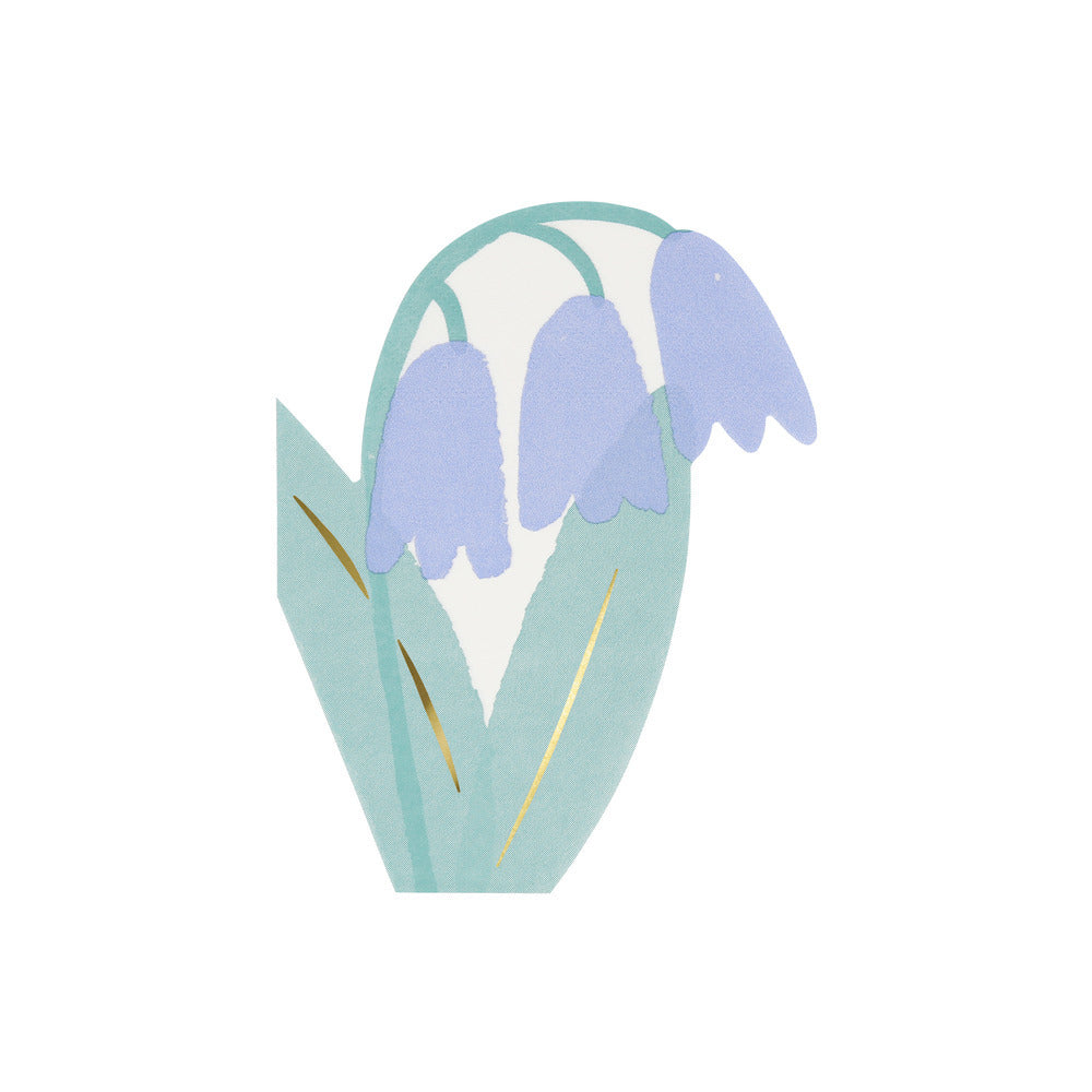 Servilletas con forma de flores - 4 diseños