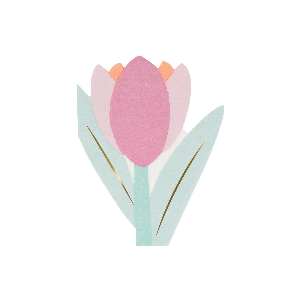 Servilletas con forma de flores - 4 diseños