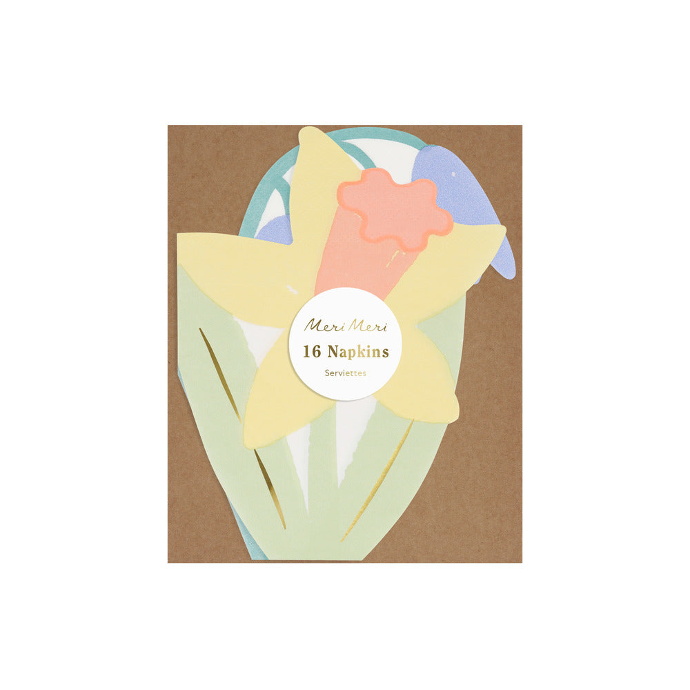 Servilletas con forma de flores - 4 diseños