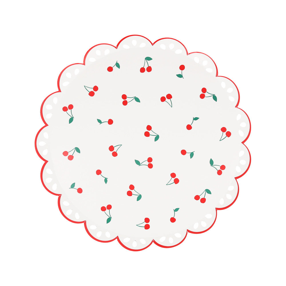 Platos cerezas - medianos