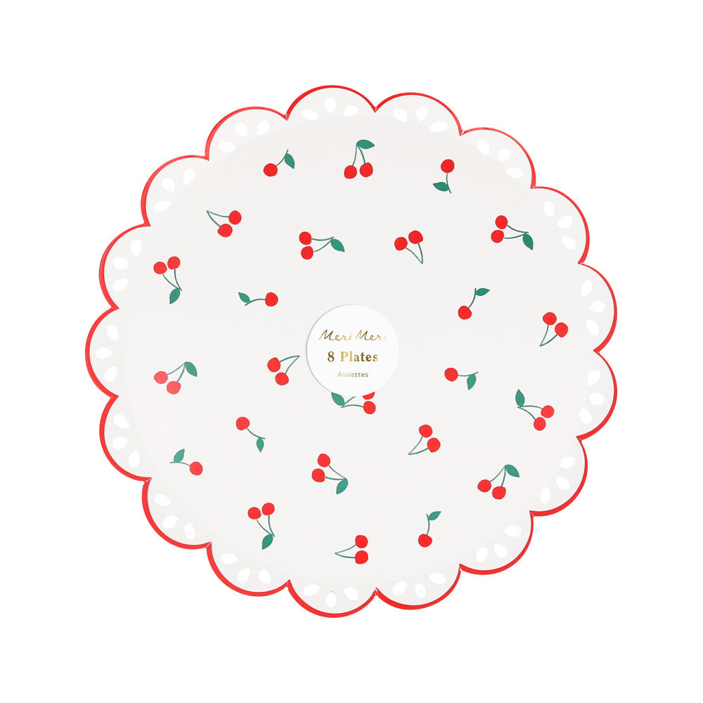 Platos cerezas - medianos