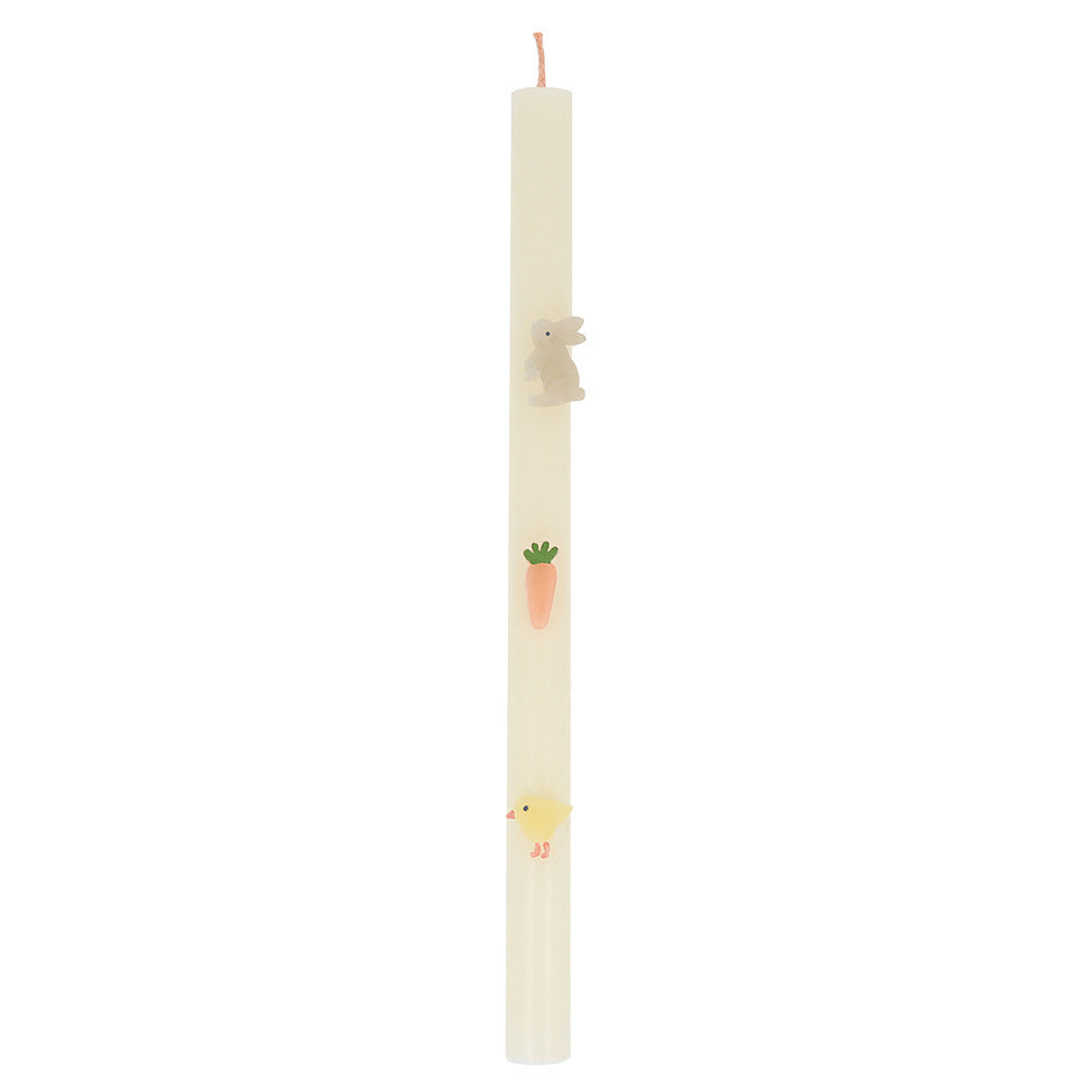 Velas de mesa con iconos de Pascua