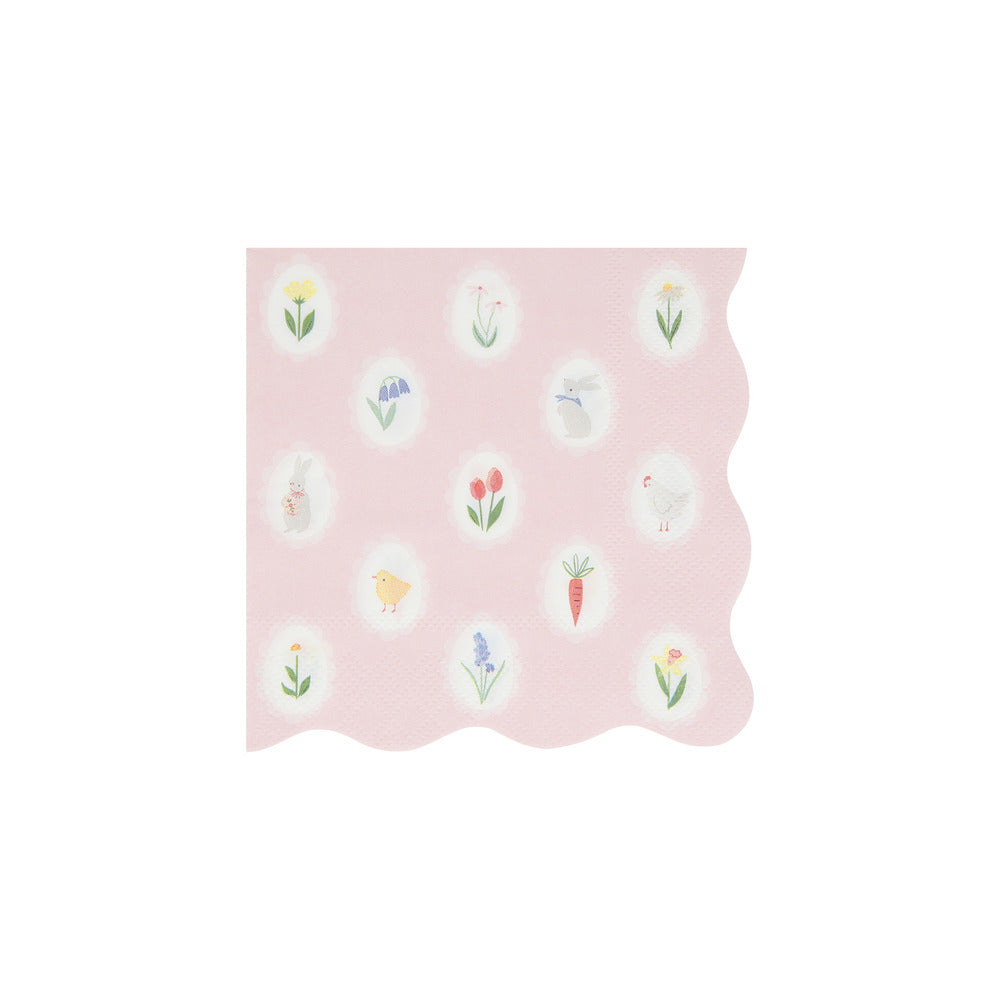 Servilletas camafeos de Pascua - pequeñas