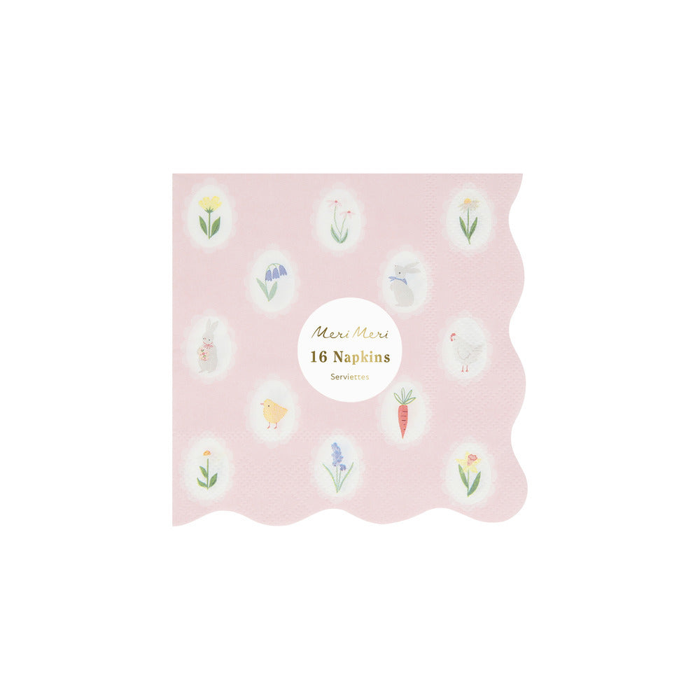 Servilletas camafeos de Pascua - pequeñas