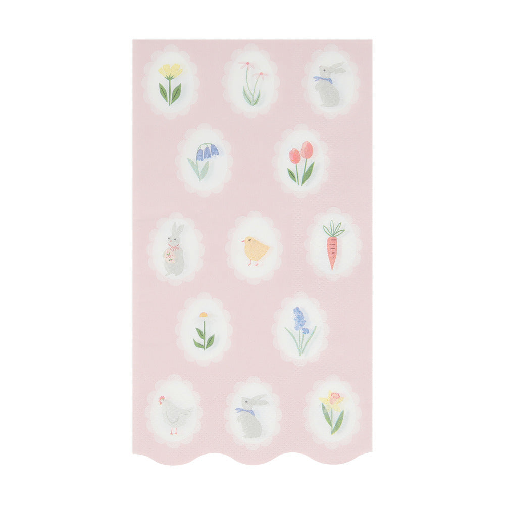Servilletas camafeos de Pascua - alargadas