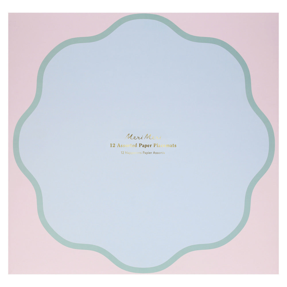 Individuales de papel - redondos pastel