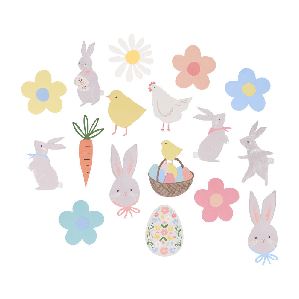 Stickers de conejitos en cajita