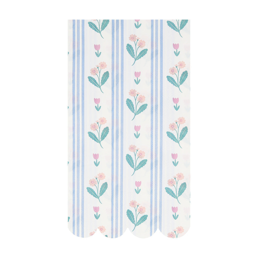 Servilletas patrones de flores - alargadas