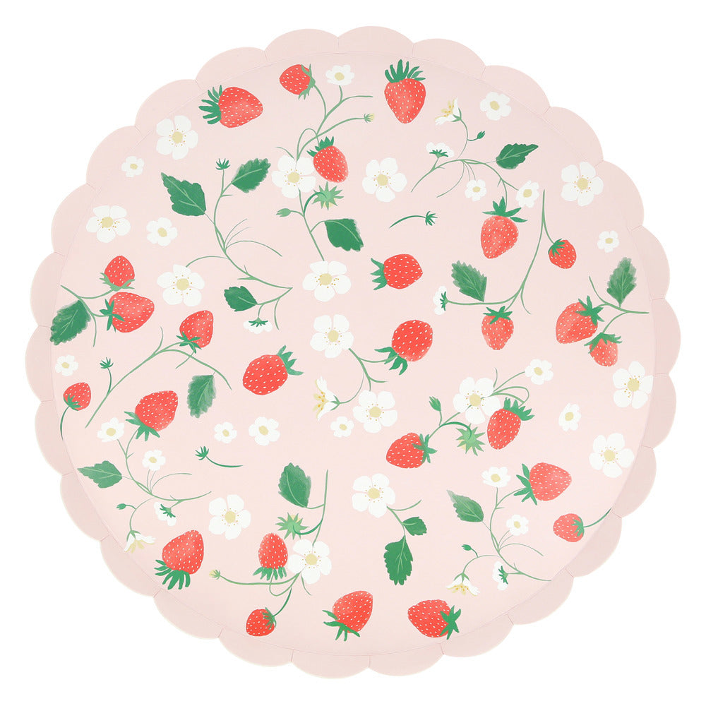 Platos frutillas - grandes