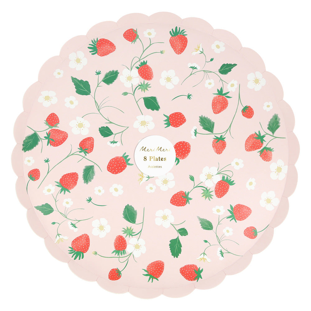 Platos frutillas - grandes