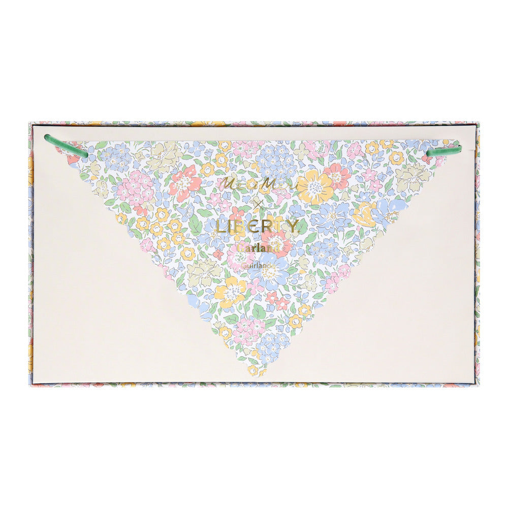 Guirnalda banderines flores Liberty