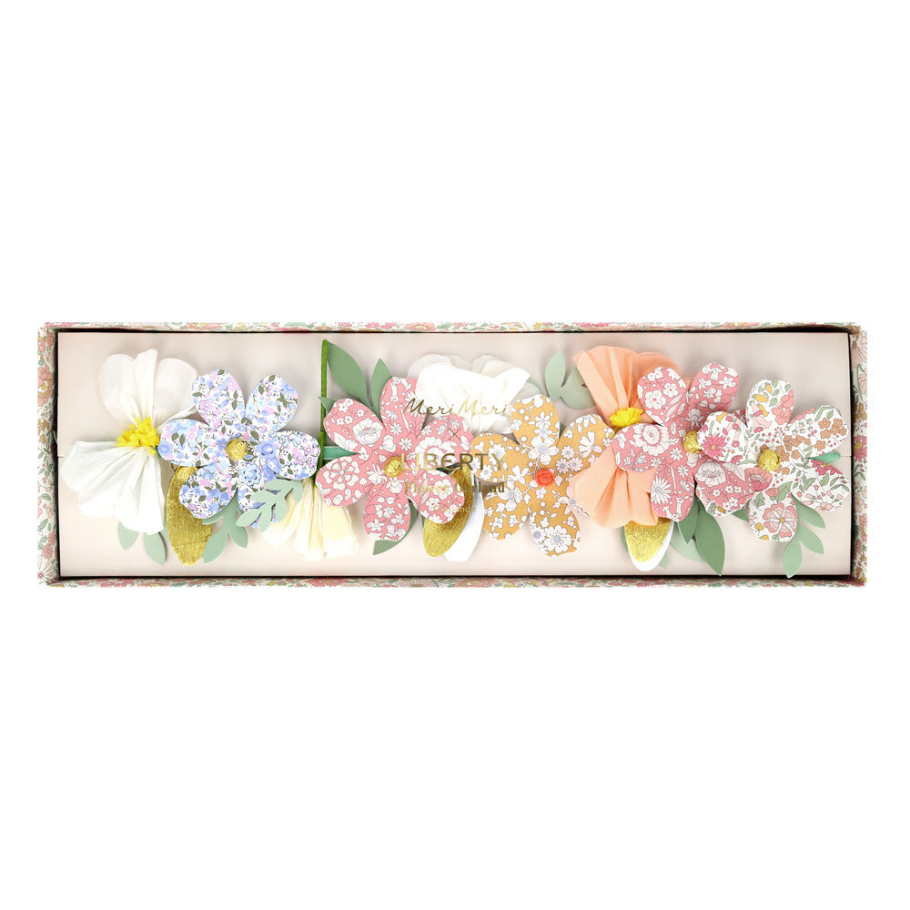 Guirnalda flores de papel flores Liberty