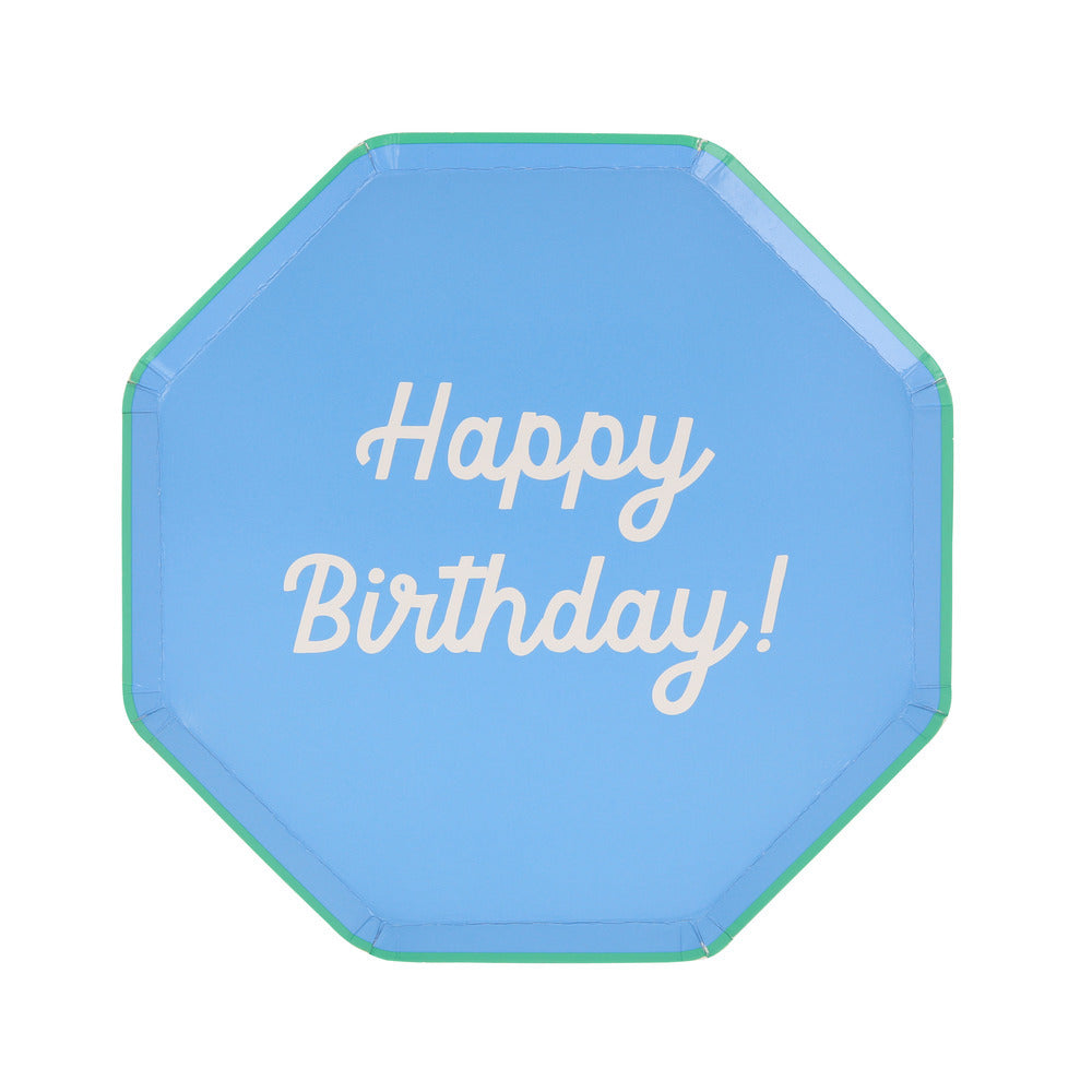 Platos mix Happy Birthday - medianos