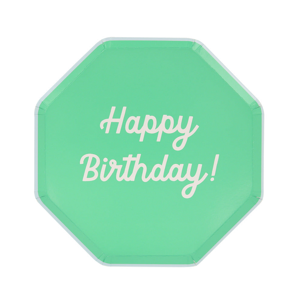 Platos mix Happy Birthday - medianos