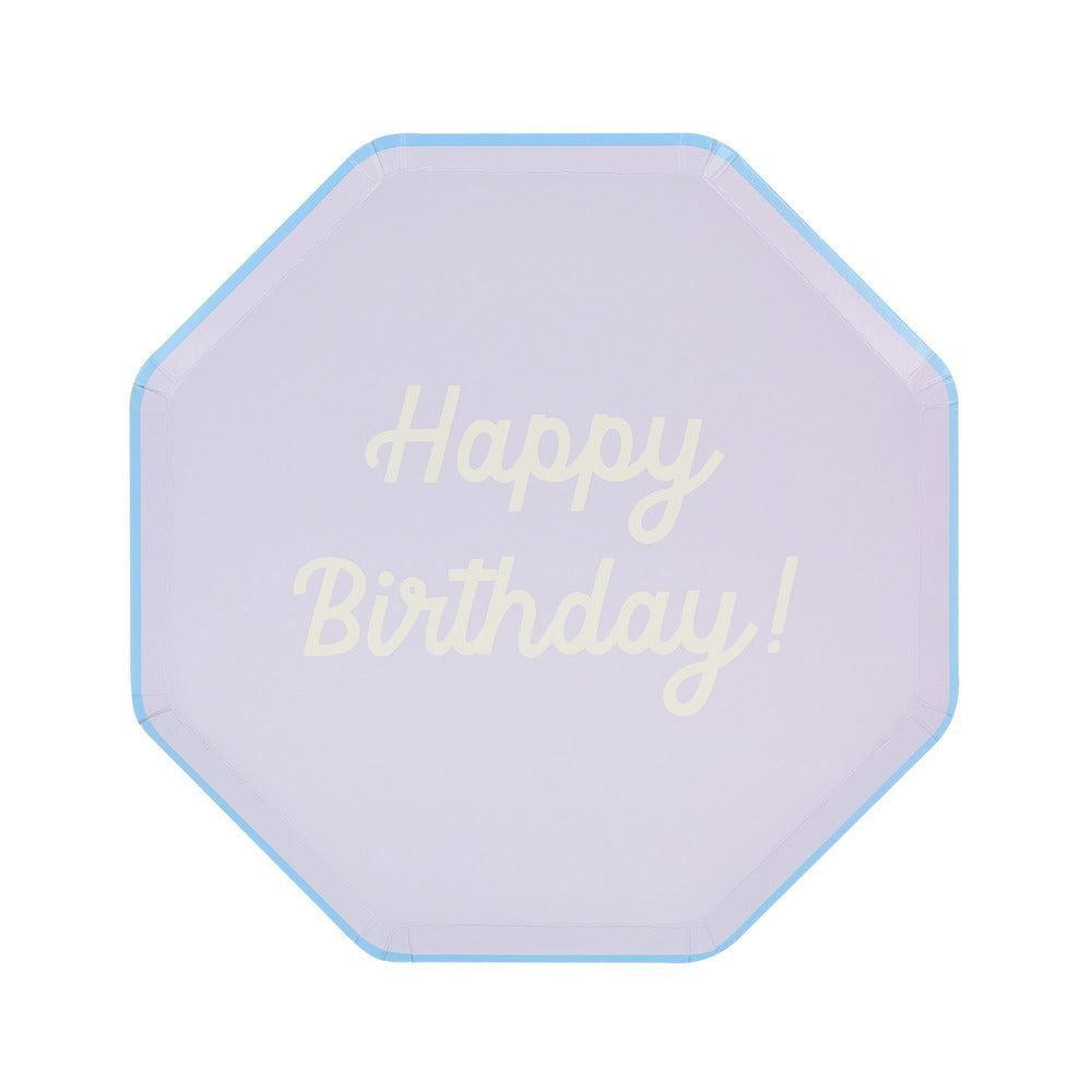 Platos mix Happy Birthday - medianos