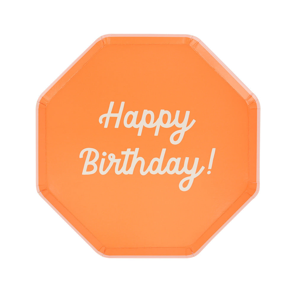 Platos mix Happy Birthday - medianos