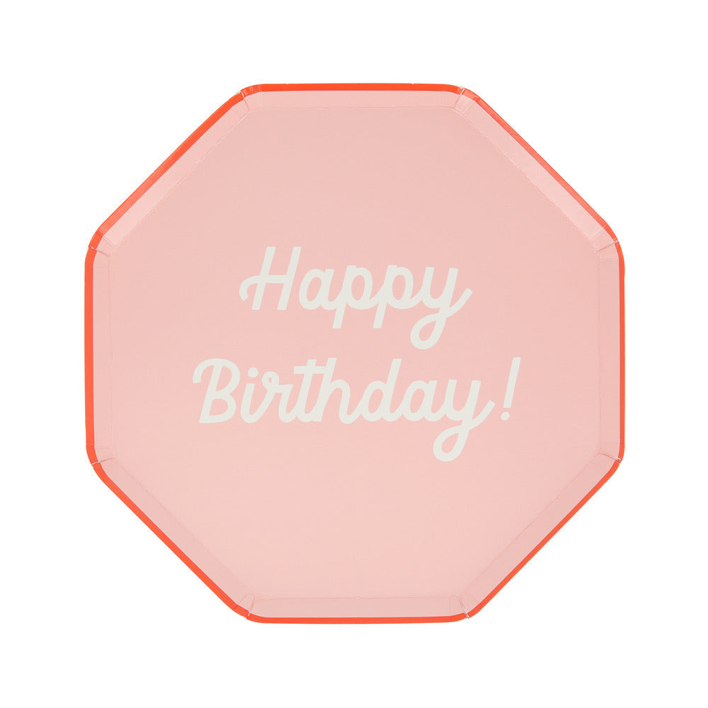 Platos mix Happy Birthday - medianos