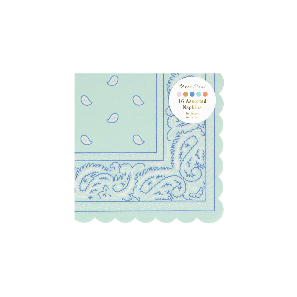 Servilletas diseño bandanas - pequeñas