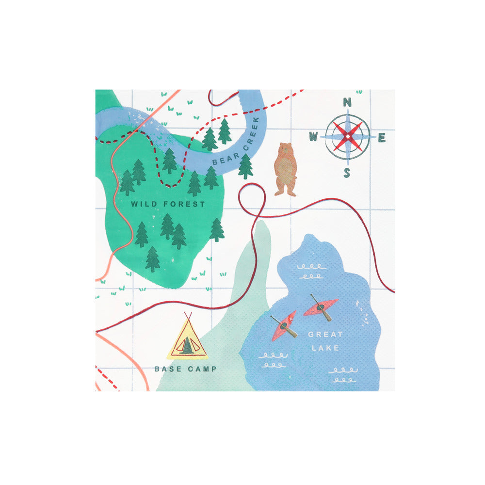 Servilletas mapa - grandes