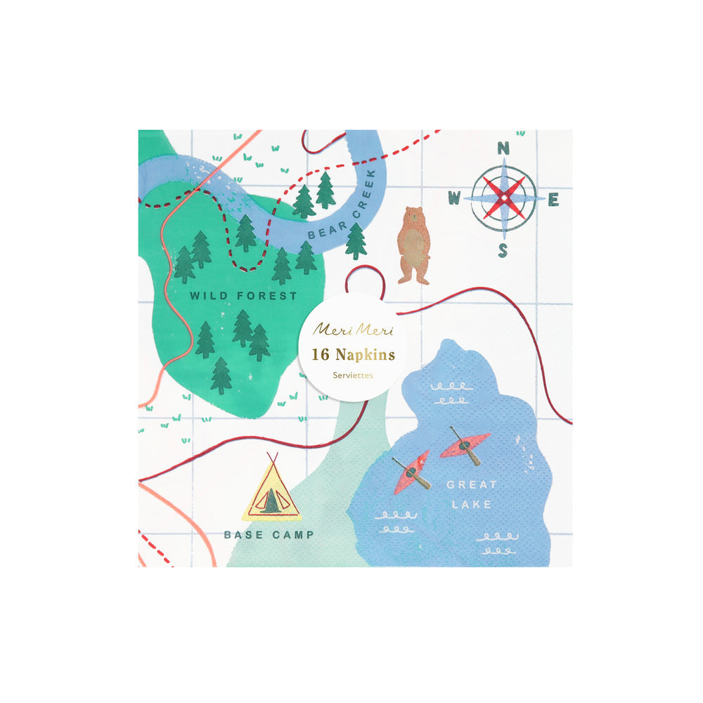 Servilletas mapa - grandes