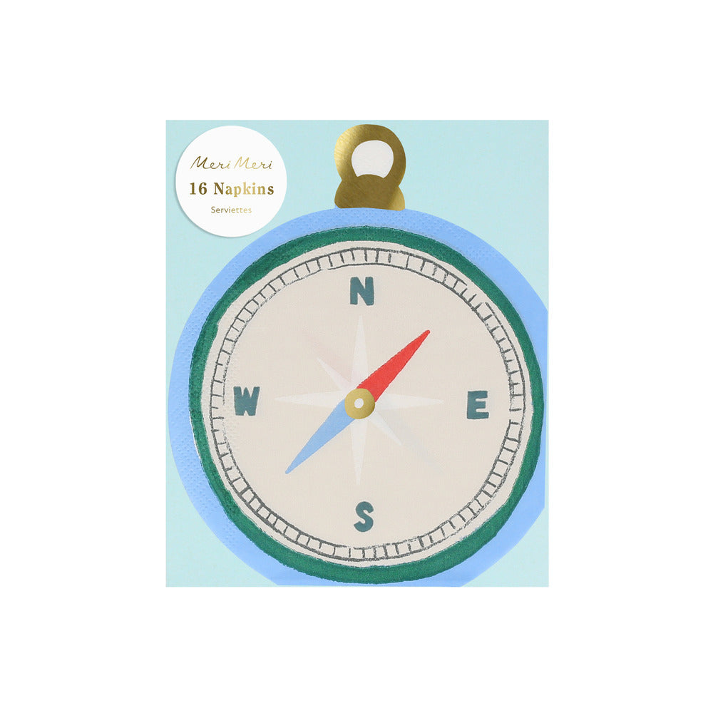Servilletas con forma de brújula