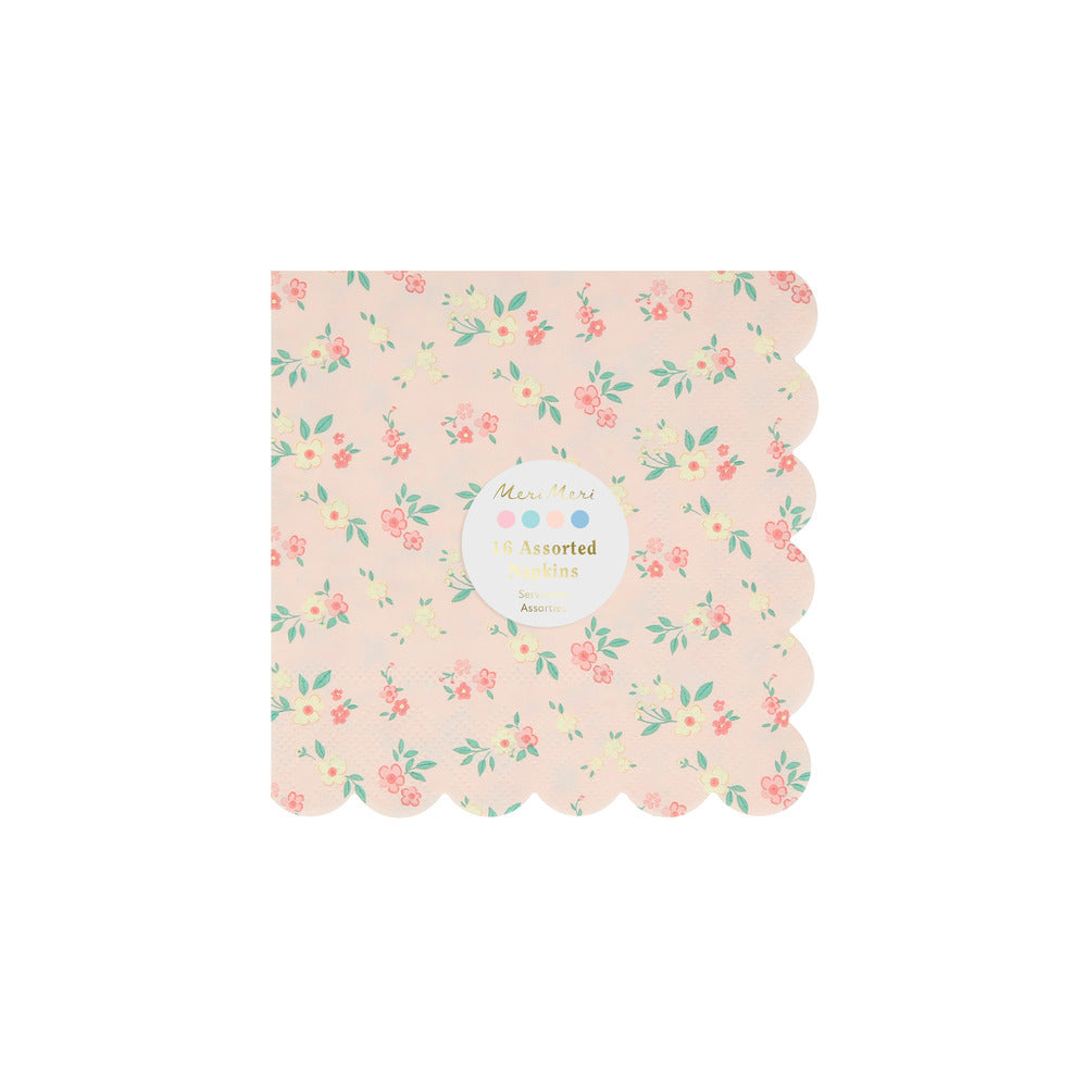 Servilletas racimos de flores - pequeñas