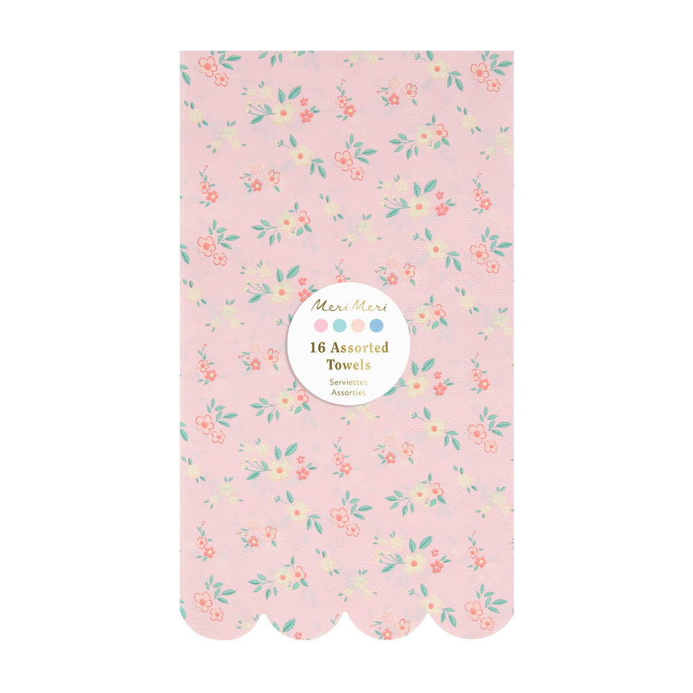 Servilletas racimos de flores - alargadas