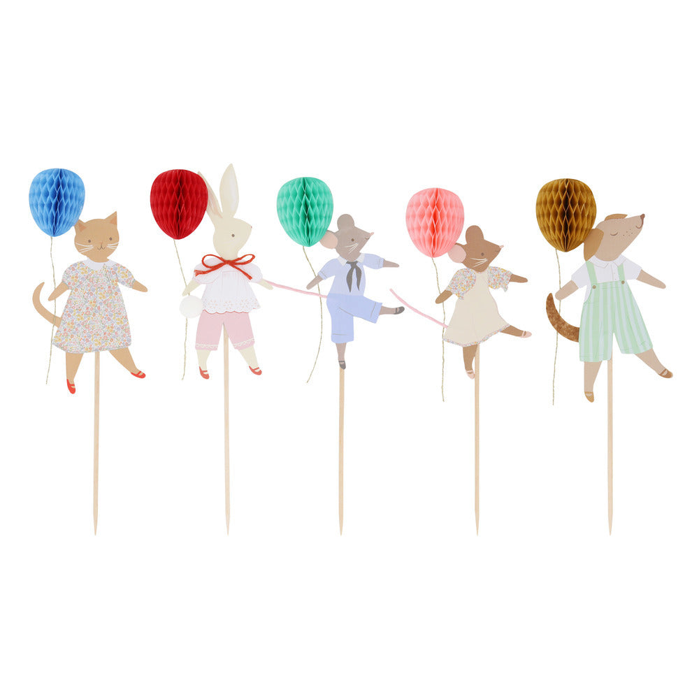 Toppers para tortas fiesta de animalitos