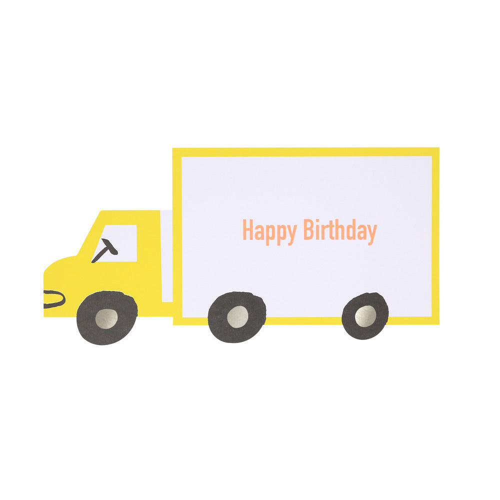 Tarjeta - medios de transporte (happy birthday)