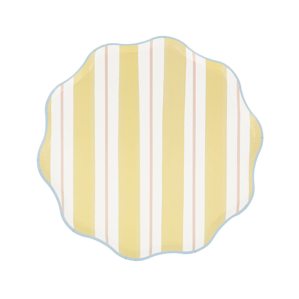Platos preppy stripes - medianos