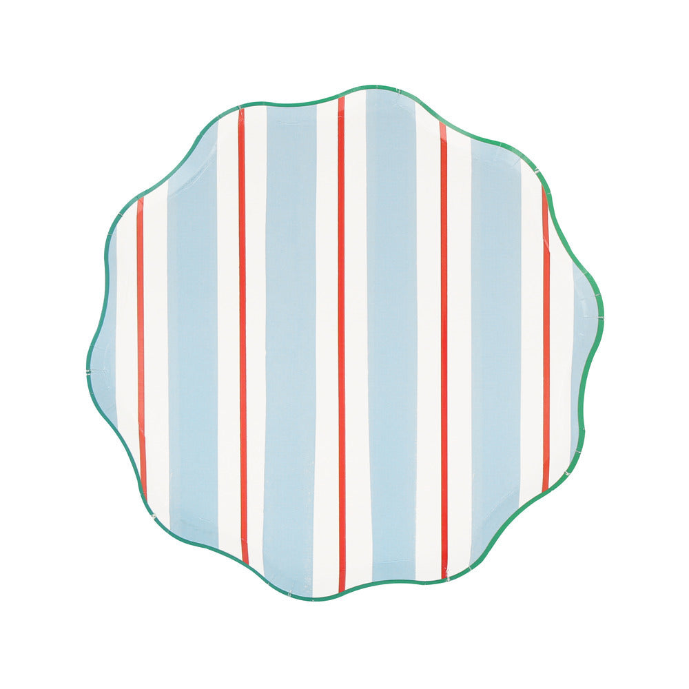 Platos preppy stripes - medianos