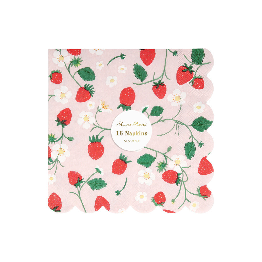 Servilletas frutillas - grandes