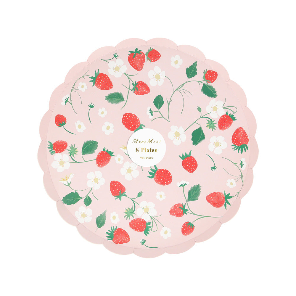 Platos frutillas - medianos