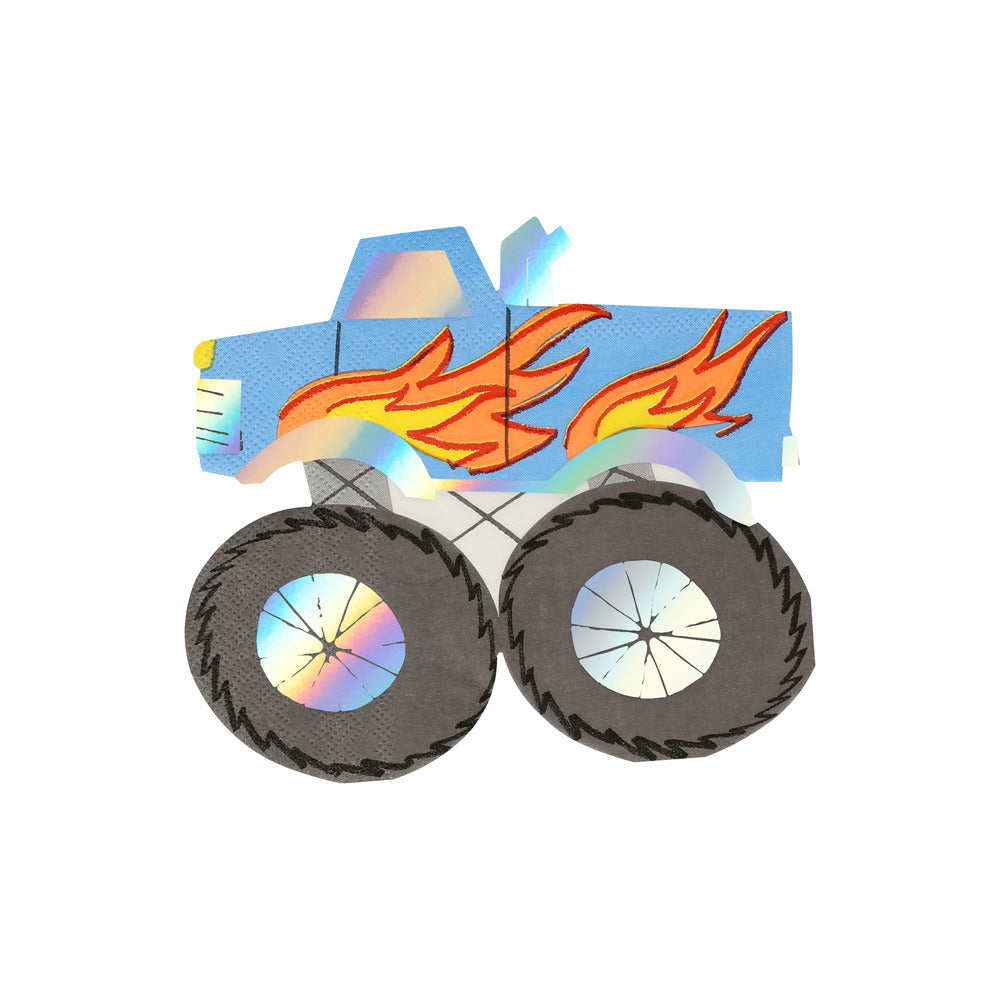 Servilletas con forma de monster truck