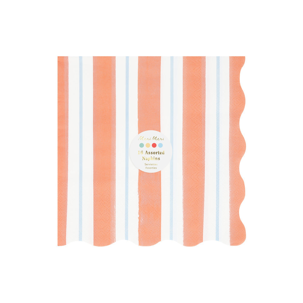 Servilletas preppy stripes - grandes