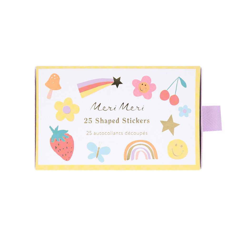 Stickers en cajita - iconos felices