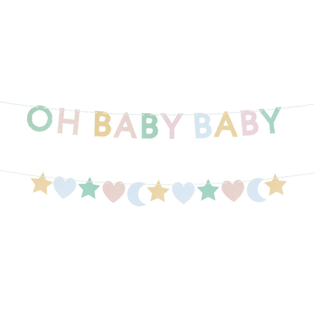 Guirnalda mini en cajita - Baby pastel