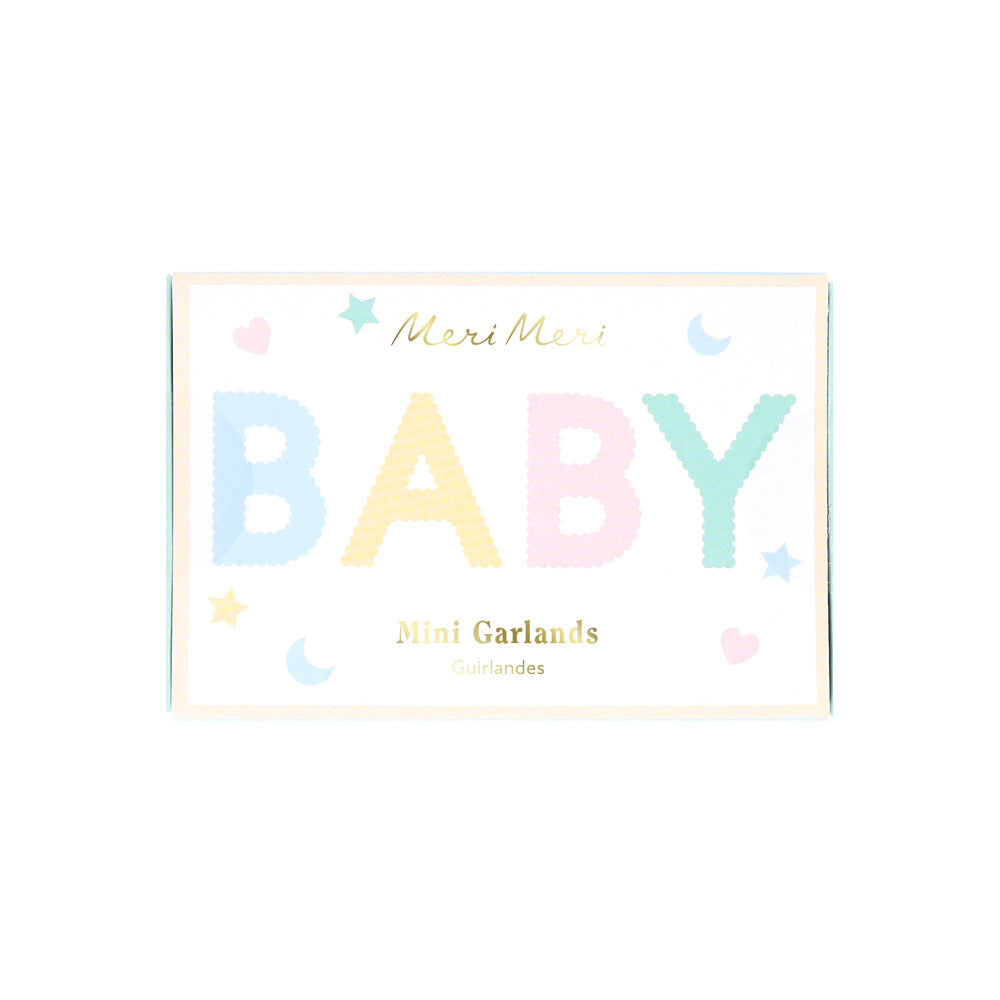 Guirnalda mini en cajita - Baby pastel