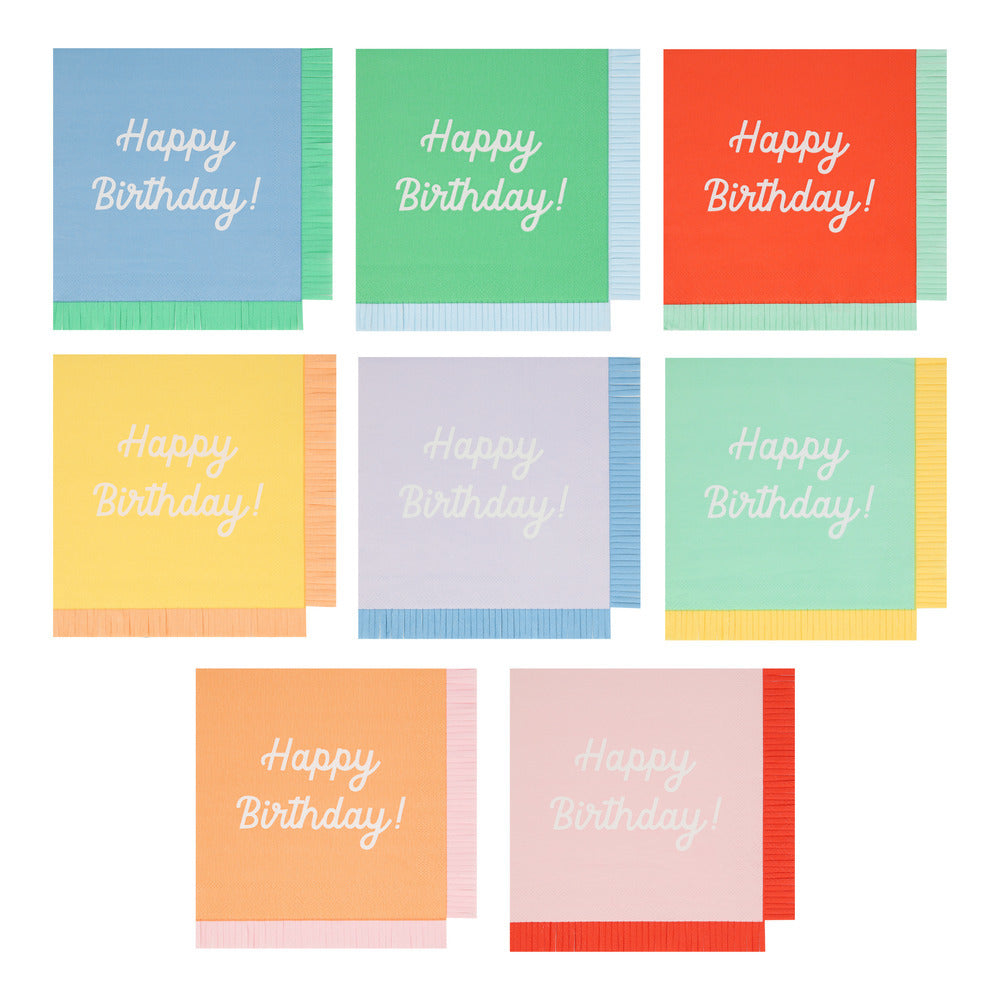 Servilletas mix Happy Birthday - grandes