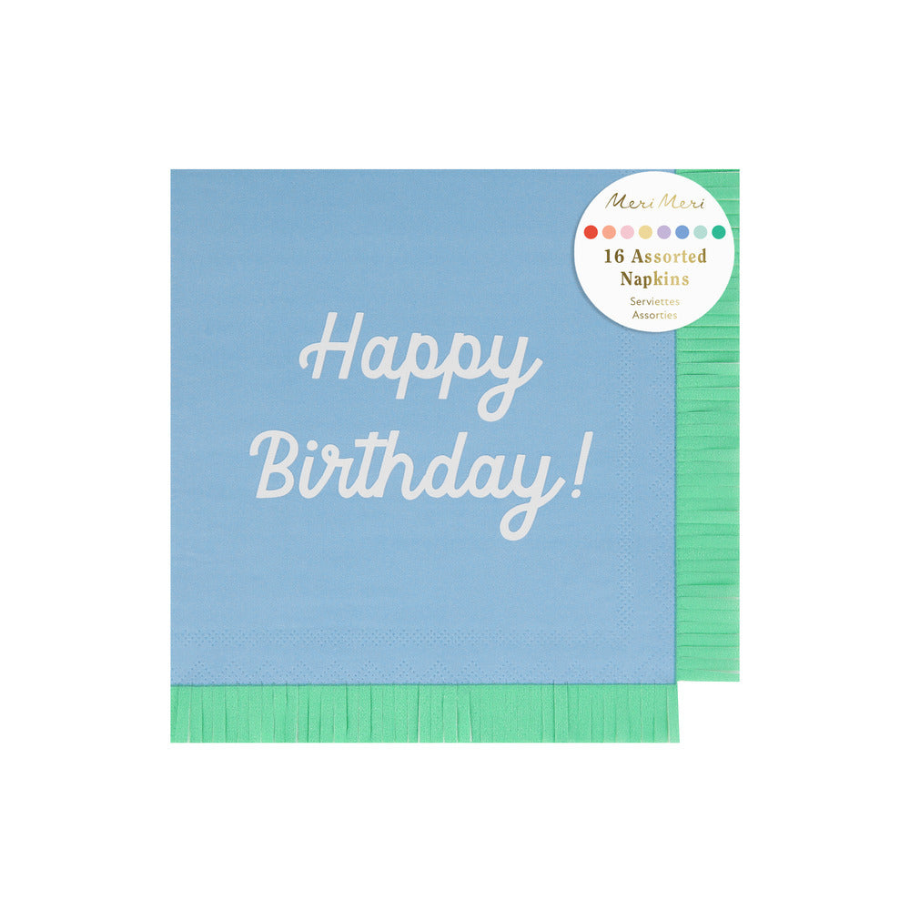 Servilletas mix Happy Birthday - grandes