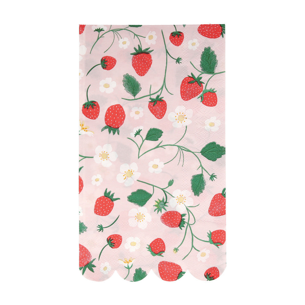 Servilletas frutillas - alargadas