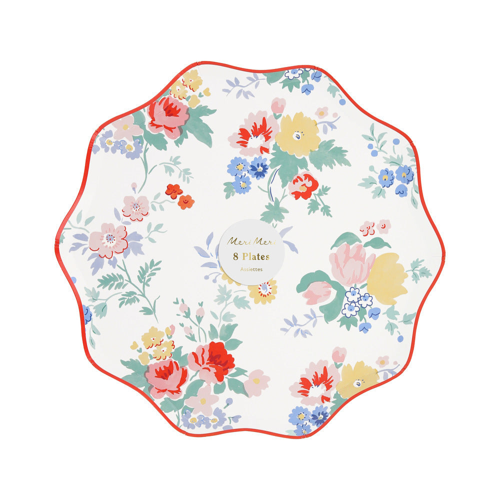 Platos flores vintage - medianos