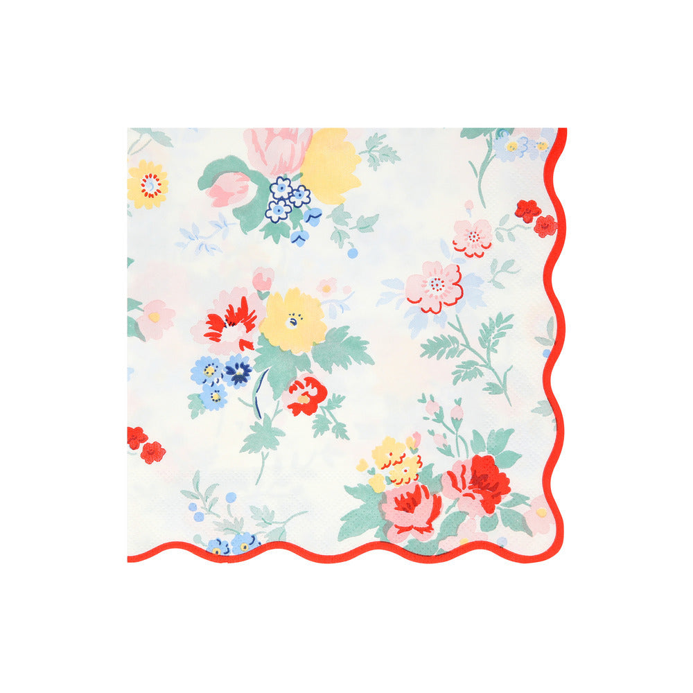 Servilletas flores vintage - grandes
