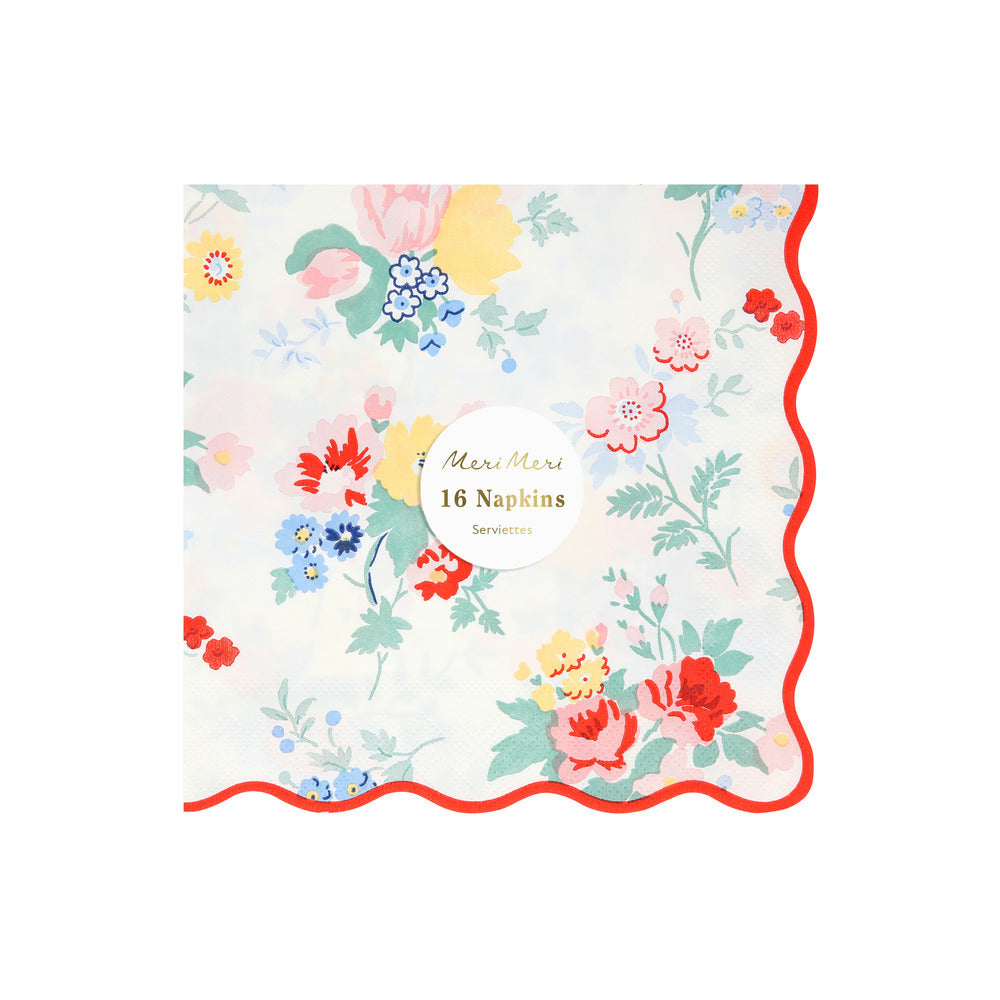 Servilletas flores vintage - grandes