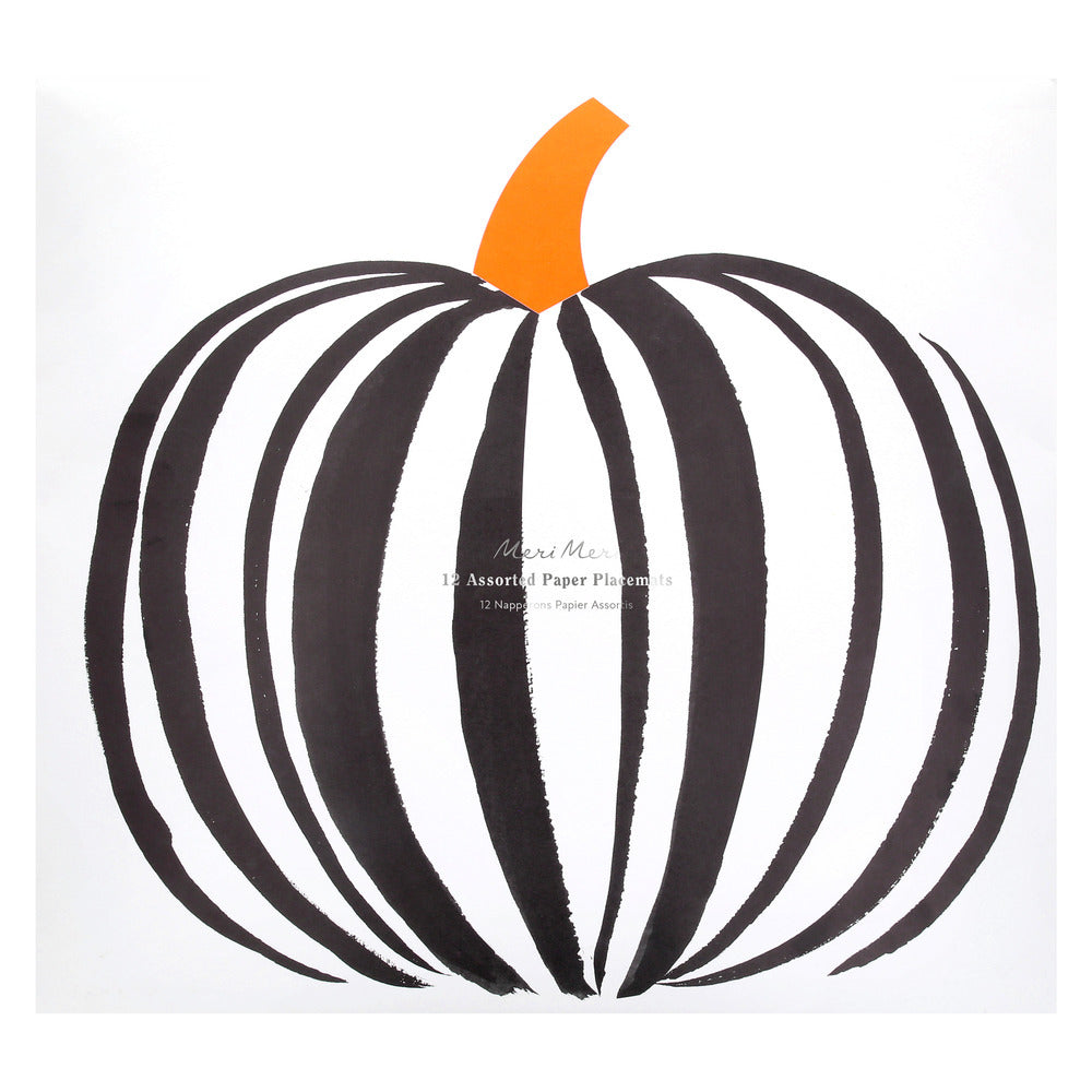 Individuales con forma de calabaza