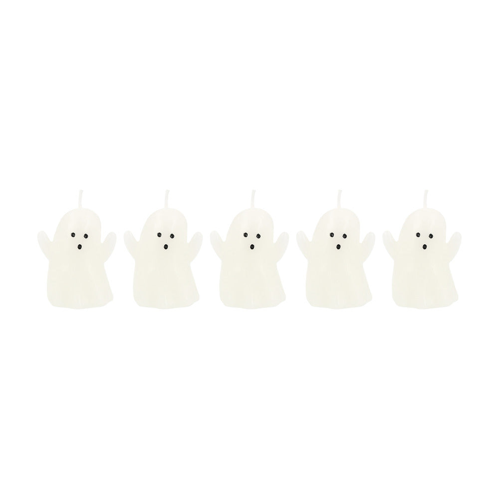 Velas de mesa pequeñas con forma de fantasma